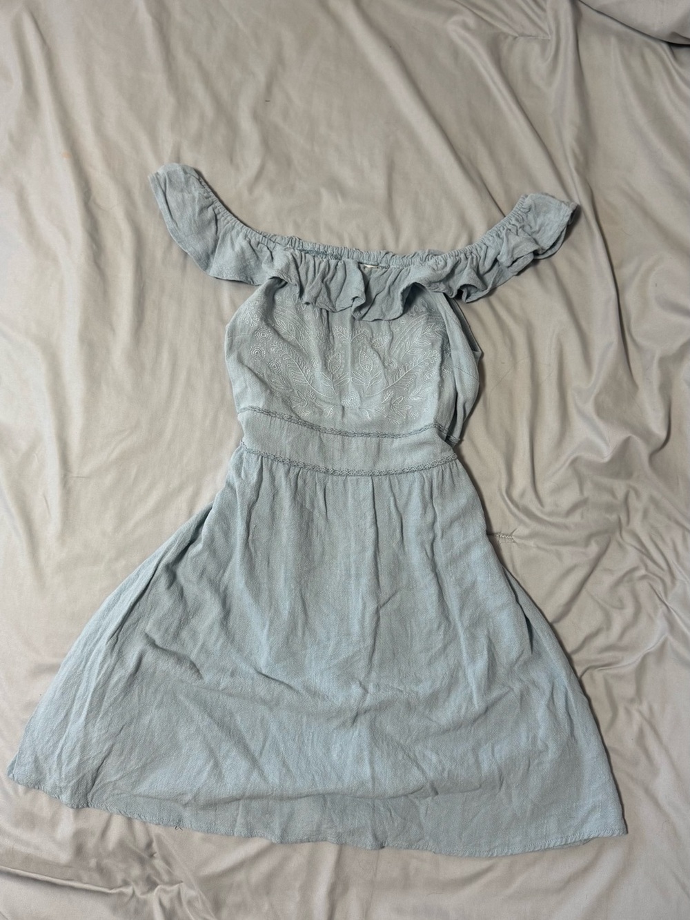 Altar’d State Off-Shoulder Blue Dress